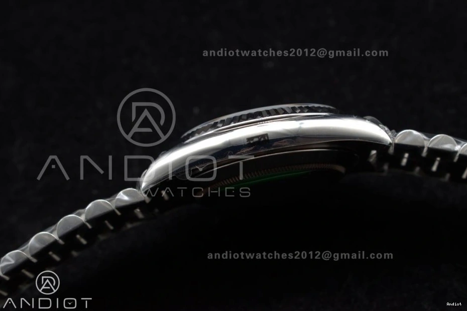 Black Gain GSF A2836 40 Crystal President Dial Weight DayDate SS on Bracelet 1206